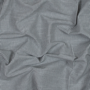 British Slate Candy Striped Cotton Woven