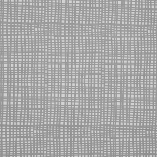 British Slate Grid Printed Cotton Canvas