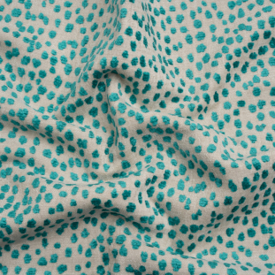 Piperhill Aqua Spotted Upholstery Chenille