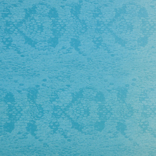 Bright Aqua Reptile-Print Ombre Cotton Canvas
