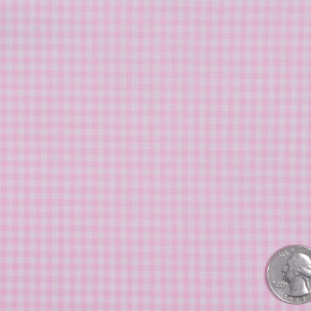 Light Pink Small Checked Gingham Cotton Shirting