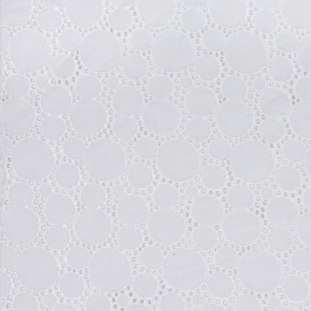 White Polka Dots Embr & Eyelet