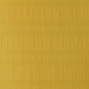Italian Lemon Yellow Textural Stripes on a Blended Cotton Woven