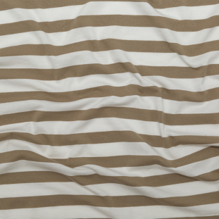 Incense and Marshmallow Awning Striped Cotton Jersey