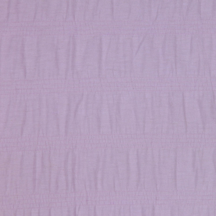Pastel Lilac Ruched Stretch Cotton Jersey