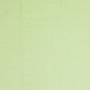 Lime Green Shirred Cotton Batiste