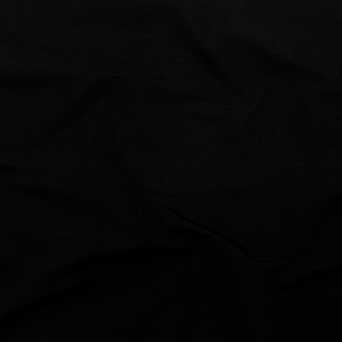 Black Blended Cotton Faille