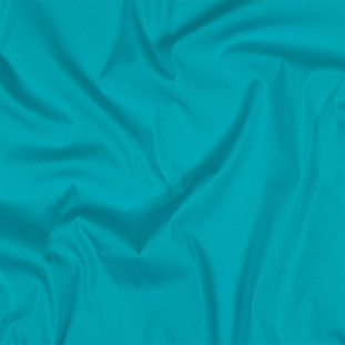 Turquoise Stretch Cotton and Nylon Shirting