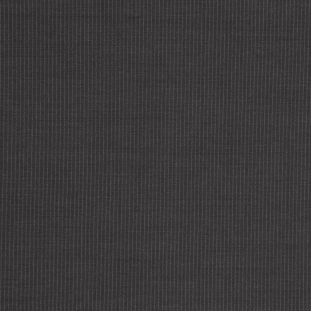 0.5 Yard of Italian Charcoal Gray Striped Suiting