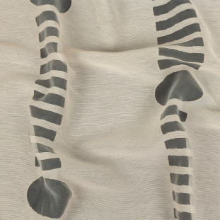 Pristine Striped and Geometric Linen Burnout
