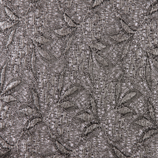Black/Silver Floral Lace