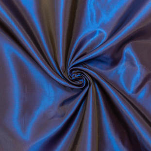 Iridescent Cobalt and Royal Blue Polyester Taffeta