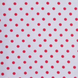 Famous NYC Designer Cherry Dotted Cotton-Silk