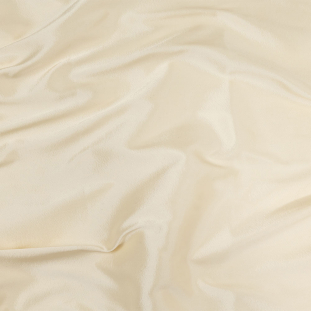 Cream Satin-Faced Silk and Wool Blended Woven