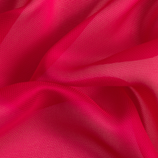 Carolina Herrera Red Stretch Silk Woven