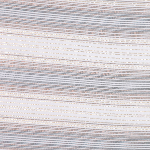 Metallic/Gray Striped Woven