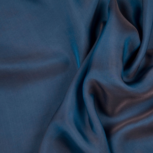 Blue Silk Iridescent Chiffon