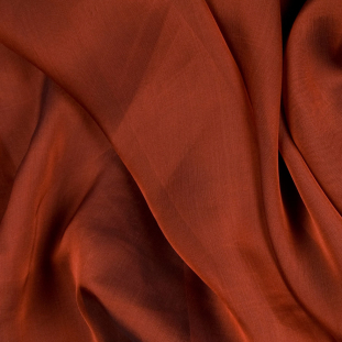 Brick/Orange Silk Iridescent Chiffon