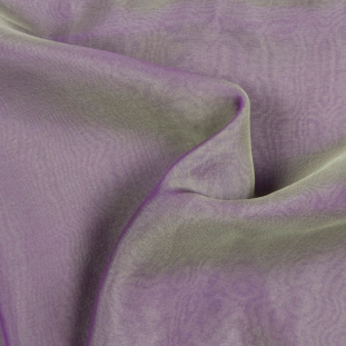 Green/Purple Silk Iridescent Chiffon