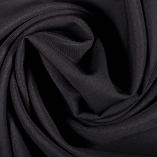 Donna Karan Black Faille-Like Wool Suiting