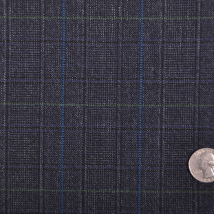 Navy/Grass Plaid Suiting
