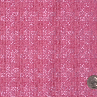 Bubblegum Pink Wool-Blend Woven