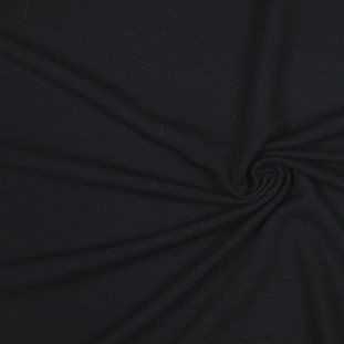 Donna Karan Black Stretch Italian Wool Jersey