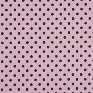 Rose/Chocolate Polka Dots Woven