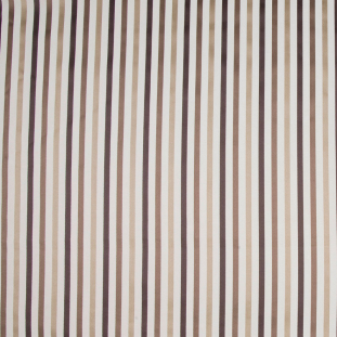 Chocolate/Beige/Antique Gold Stripes Woven