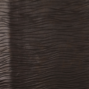 Khave Brown Crinkled Faux Leather/ Vinyl
