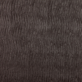 Khave Brown Crinkled Faux Leather/ Vinyl