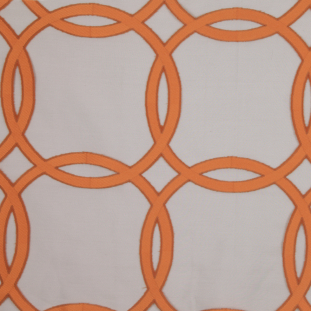 Brown/Orange 40352 Geometric Sheer