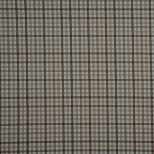 Chocolate/Taupe/Caramel/White/Spiced Cider Checks Woven