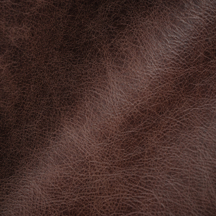 Manhattan Italian Chocolate Natural Pebble Aniline Dyed Top Grain Cow Leather Hide with Protective Coating