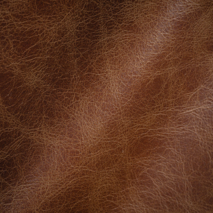 Manhattan Italian Dark Brown Natural Pebble Aniline Dyed Top Grain Cow Leather Hide with Protective Coating