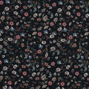 Mood Exclusive Black Blooms of Nature's Bounty Cotton Voile