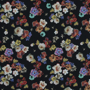 Mood Exclusive Black Pressed Flower Perfection Cotton Voile