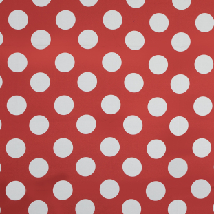 Mood Exclusive Red Mahina Dots Stretch Cotton Sateen