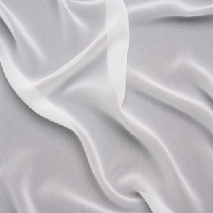 Netta Bright White Polyester High-Multi Chiffon