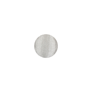 Mood Exclusive Bright White Silk Covered Button - 16L/10mm