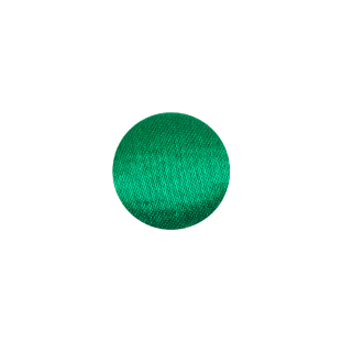 Mood Exclusive Kelly Green Silk Covered Button - 20L/12.5mm