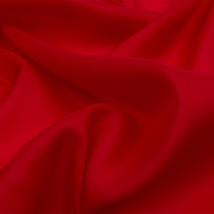 Premium Red Silk Satin Face Organza