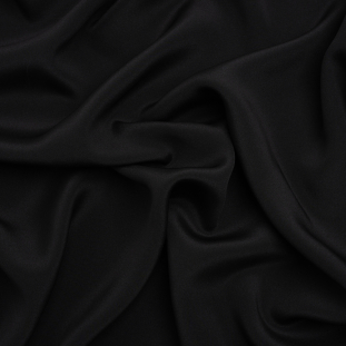 Premium Black Silk Wide 4-Ply Crepe
