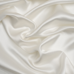 Premium Whisper White Silk Crepe Back Satin