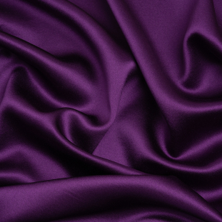 Majesty Purple Silk Crepe Back Satin