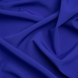 Blue Stretch Recycled Polyester 4 Ply Crepe