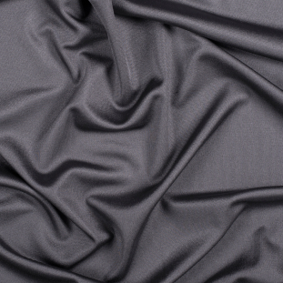 Dark Silver Silk Knit Jersey