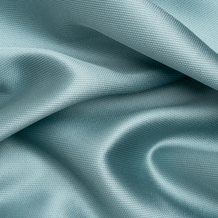 Premium Italian Cameo Blue Polyester and Silk Mikado Pique
