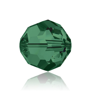 Emerald Classic Round Swarovski Rhinestone Beads - 8mm