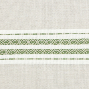Sunbrella Ethos Frond Geometric Stripes Organic Upholstery Woven